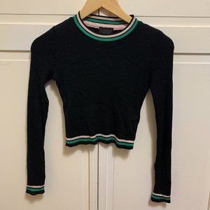Crop Topshop Sweater with stripes